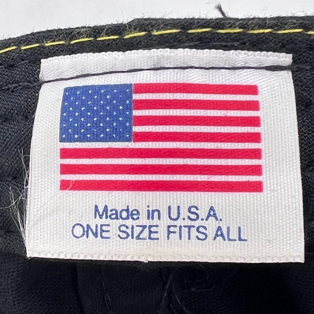 US Army Black & Yellow Baseball Cap Hat Army Strong Army Reserve Made in USA - Picture 2 of 12